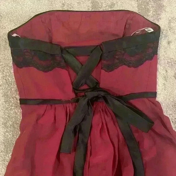 Women’s Burgundy Jordan Formal Dress - Picture 3 of 9